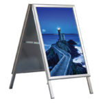 displays chevalet double-face pliable